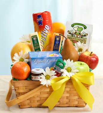 Fruit & Gourmet Basket for Sympathy