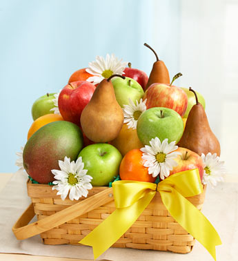 All Fruit Basket for Sympathy Flower Bouquet