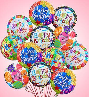 Air-Rangement® - Birthday Mylar Balloons Flower Bouquet