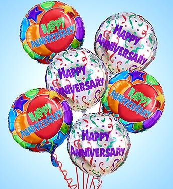 Air-Rangement® - Anniversary Mylar Balloons Flower Bouquet
