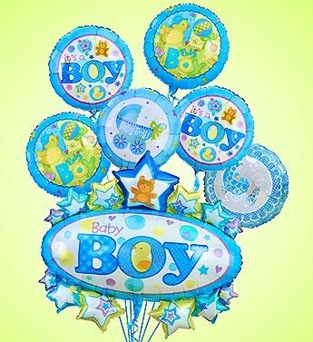 Baby Boy Marquee Mylar Bundle