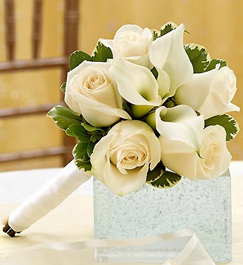All White Petite Bouquet