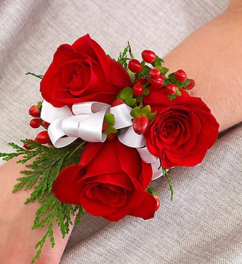 Holiday Corsage Flower Bouquet