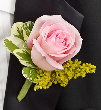 Pastel Boutonniere Flower Bouquet