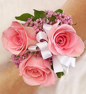 Pink Corsage Flower Bouquet