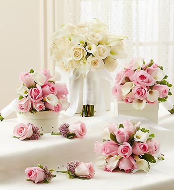 Bridal Party Personal Package Pink Flower Bouquet