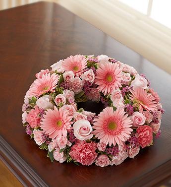 Cremation Wreath - All Pink Flower Bouquet