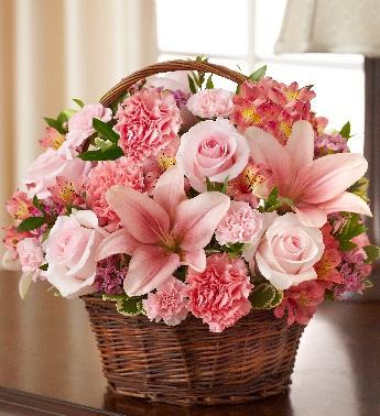 Peace, Prayers & Blessings - All Pink Flower Bouquet