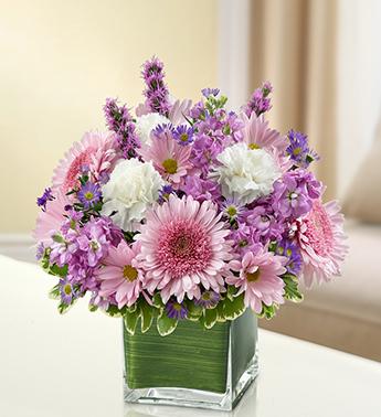 Healing Tears - Lavender and White Flower Bouquet