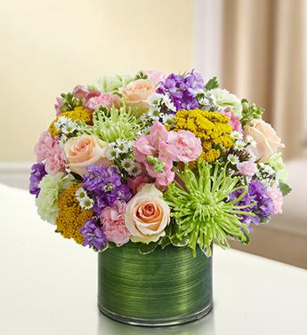Cherished Memories - Multicolor Pastel Flower Bouquet