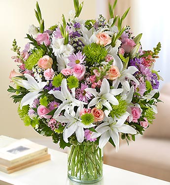 Sincerest Sorrow - Multicolor Pastel Flower Bouquet
