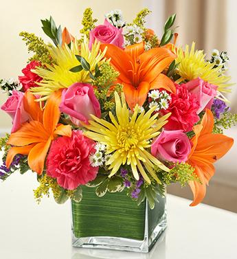 Healing Tears - Multicolor Bright Flower Bouquet