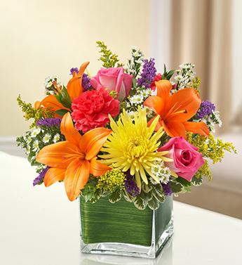 Healing Tears - Multicolor Bright Flower Bouquet