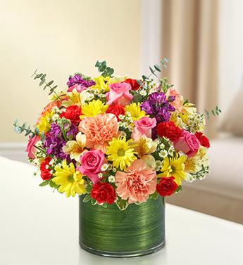 Cherished Memories - Multicolor Bright Flower Bouquet