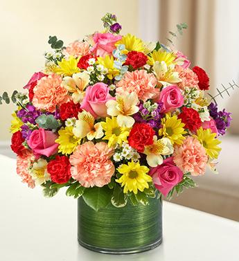Cherished Memories - Multicolor Bright Flower Bouquet