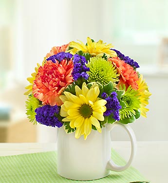 Mugable to Say Happy Birthday Flower Bouquet