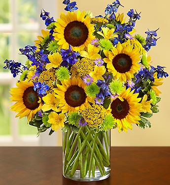 Fields of Europe for Summer Deluxe Flower Bouquet