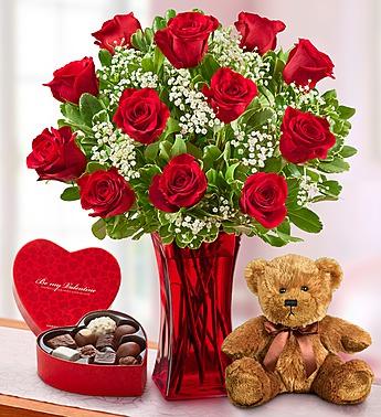 Abundant Love™ Premium Long Stem Roses Flower Bouquet