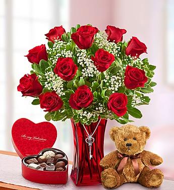 Abundant Love™ Premium Long Stem Roses Flower Bouquet
