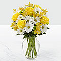 The Sunny Sentiments™ Bouquet by FTD® - VASE INCLUDED