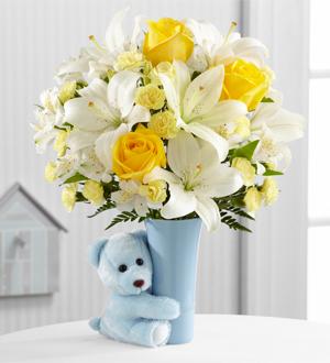 The FTD® Baby Boy Big Hug™ Bouquet Flower Bouquet