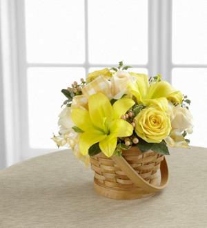 The FTD® Sunny Surprise™ Basket Flower Bouquet