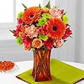 The FTD® Orange Escape Bouquet - VASE INLCUDED Flower Bouquet