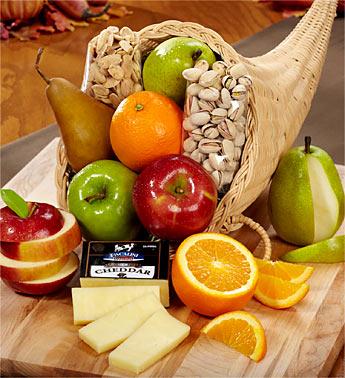 Cornucopia of Fruit Gift Basket 
