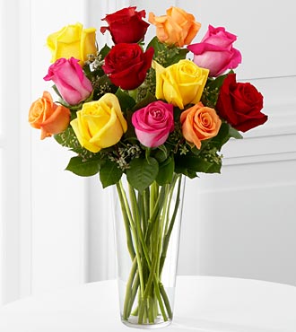 The FTD® Bright Spark™ Rose Bouquet