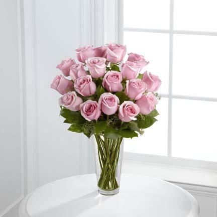 The Long Stemmed Pink Rose Vase Bouquet