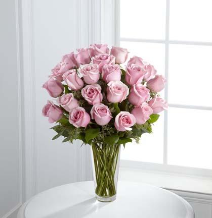 The Long Stemmed Pink Rose Vase Bouquet Flower Bouquet