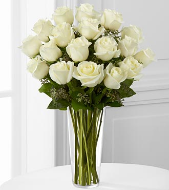 The FTD® White Rose Bouquet