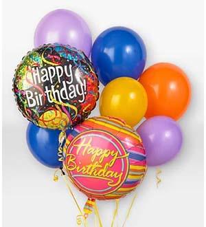 Birthday balloon on sale and flower delivery