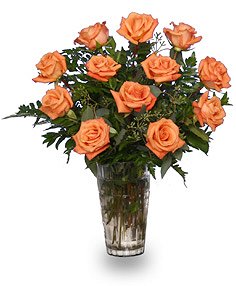 Orange Blossom SpecialVase of Orange Roses
