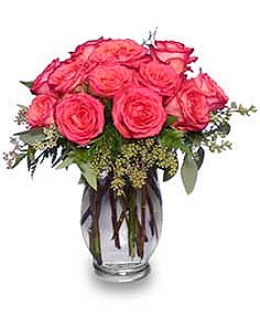 Symphony In Roses
Coral Floral Vase Flower Bouquet