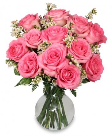 Chantilly Pink Roses Arrangement