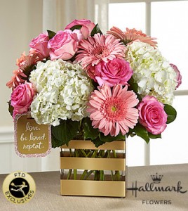 The FTD® Love Bouquet by Hallmark - VASE INCLUDED Flower Bouquet