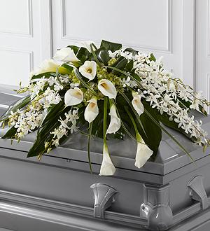 The FTD® Angel Wings™ Casket Spray