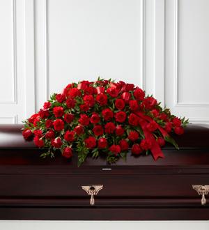 The FTD® Dearly Departed™ Casket Spray Flower Bouquet