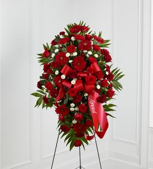 The FTD® Treasured Memories™ Standing Spray Flower Bouquet