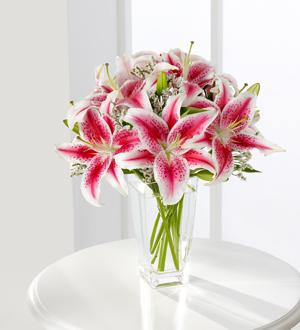 The FTD® Pink Lily Bouquet Flower Bouquet