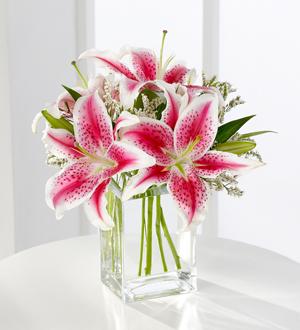 The FTD® Pink Lily Bouquet Flower Bouquet