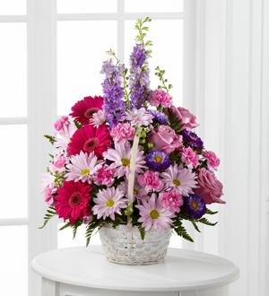 The FTD® Pastel Peace™ Basket Flower Bouquet