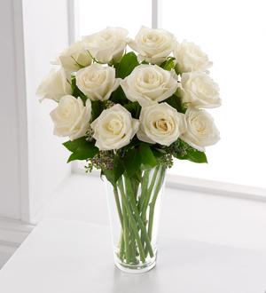 The FTD® White Rose Bouquet