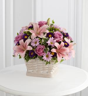 The FTD® Loving Sympathy™ Basket Flower Bouquet