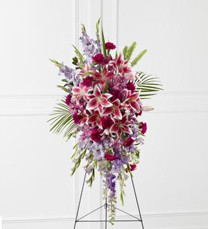 The FTD® Tender Touch™ Standing Spray Flower Bouquet
