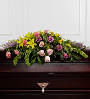 The FTD® Forever Beloved™ Casket Spray Flower Bouquet