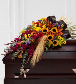 The FTD® Glorious Garden™ Casket Spray