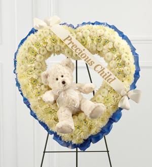 The FTD® Precious Child™ Standing Heart Flower Bouquet