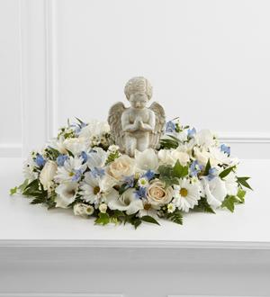 The FTD® The Little Angel™ Ring of Flowers Flower Bouquet